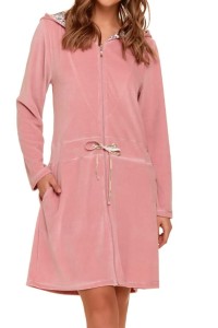 Szlafrok Damski Doctor Nap SWO.1008 MEADOW 2-3XL różowy