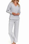 Piżama damska Doctor Nap PM.7164 2-3XL szara 