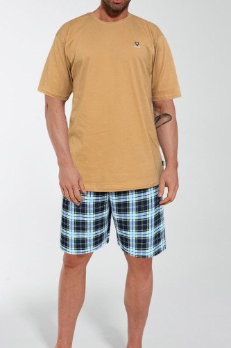 Męska piżama z krótkimi rękawami