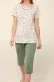 Piżama damska z krótkimi rękawami