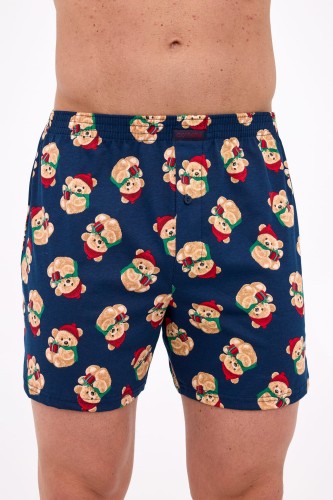 bawełniane świąteczne bokserki męskie Cornette, idealne na prezent