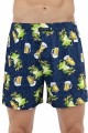 luźne bokserki męskie; wesoły wzór w żaby