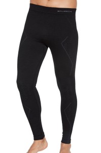 Męskie legginsy Brubeck Extreme Merino LE1352 czarne