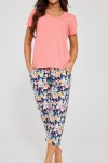 Piżama damska krótki rękaw Cornette 875/338 "Violetta"  3-5XL