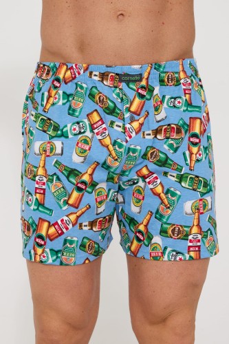 męskie bokserki luźne w butelki