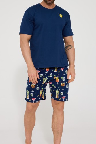 piżama męska krótki rękaw Cornette