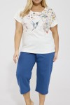 Piżama damska krótki rękaw Cornette 369/345 "Floris" 3-5XL