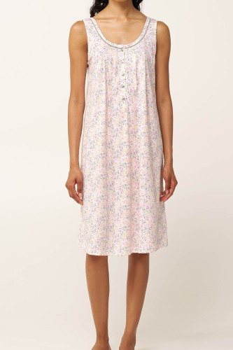 damska koszula nocna częściowo rozpinana