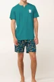 piżama męska - krótki rękawek, krótkie spodnie