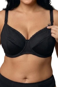 Biustonosz  do karmienia usztywniany Lupoline 1381 BIG MK czarny