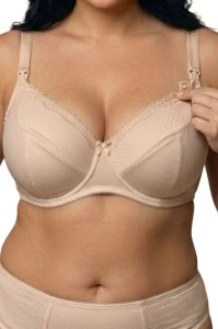 Biustonosz do karmienia usztywniany Lupoline 1381 BIG MK beżowy