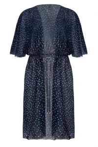 Kimono SELF wzór DP10P granatowe w kropki