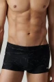 czarne wzorzyste bokserki kąpielowe Atlantic