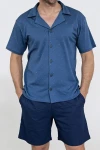 Rozpinana piżama męska krótka  Cornette 2000/01 3-5XL