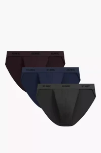 Slipy męskie tanga Atlantic 3MP-1576 BRO/INDZ/KHA 3-pak
