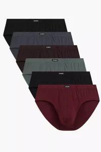 Slipy męskie Atlantic 6SMP-001 Classic 6-pak burgund