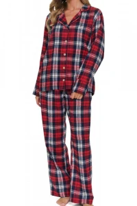 Flanelowa piżama damska Doctor Nap PM.7500 Cozy Time