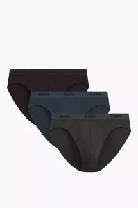 Slipy męskie sport Atlantic 3MP-0944 BRO/INDZ/KHA 3-pak